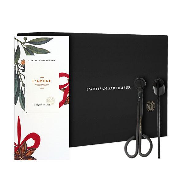 Coffret Soin Bougie - L'Ambre et Accessoires